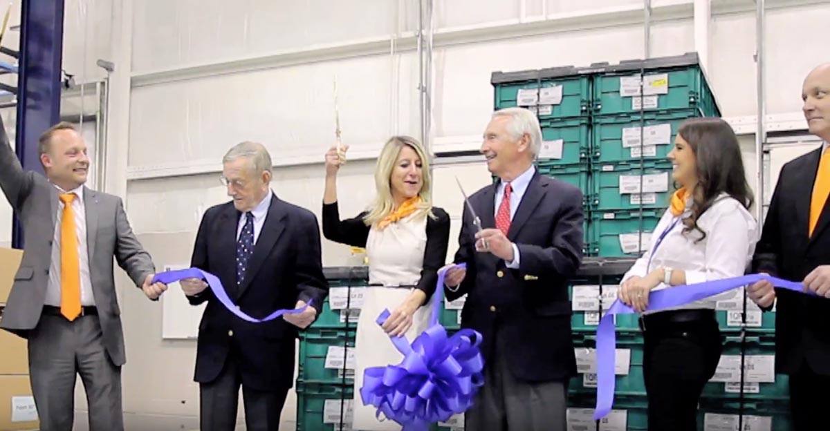 Ribbon cutting at Dr. Schneider Automotive Systems in Russell County, Kentucky