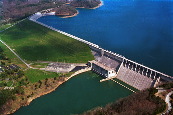Wolf Creek Dam on Lake Cumberland