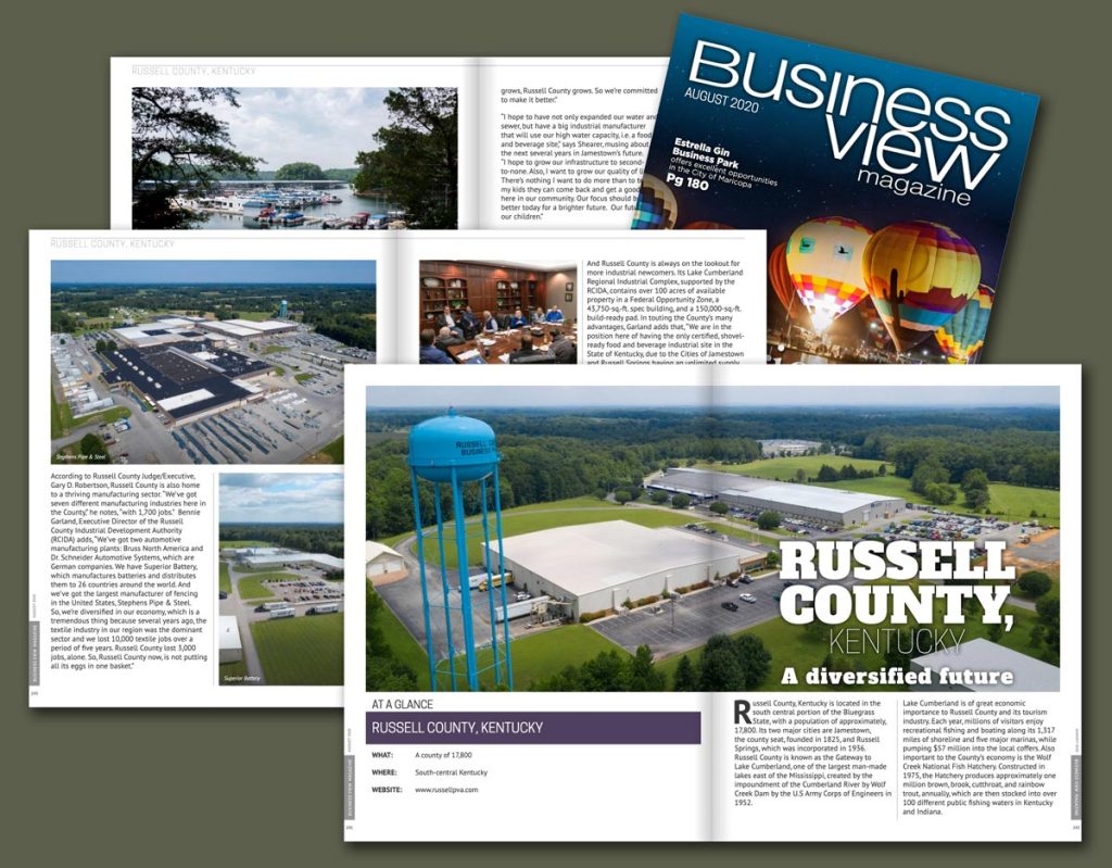 Business View magazine spreads
