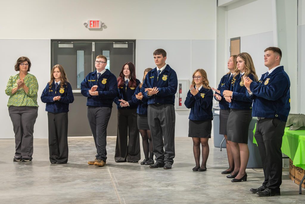 Group of FFA students clapping