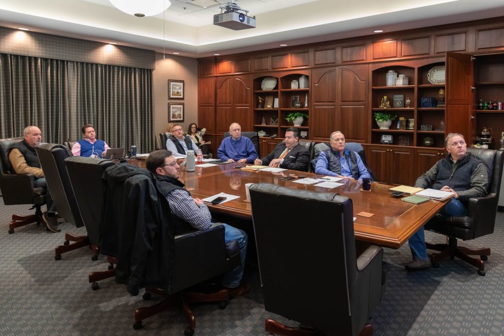 board meeting in progress