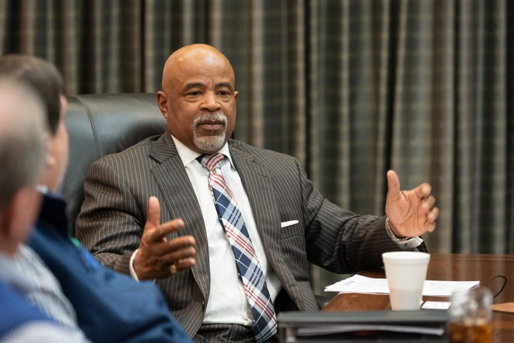 Jeff Taylor Commissioner, Department for Business Development addressing the RCIDA Board of Directors during the February 2020 meeting.