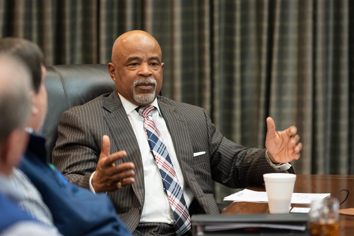 Jeff Taylor Commissioner, Department for Business Development addressing the RCIDA Board of Directors during the February 2020 meeting.