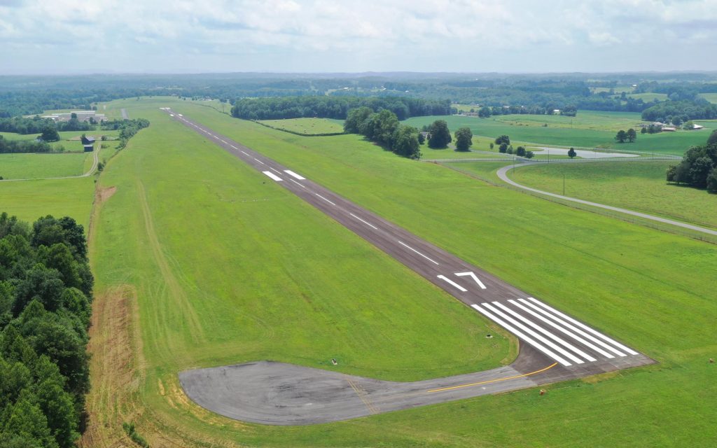 Russell County airport runway