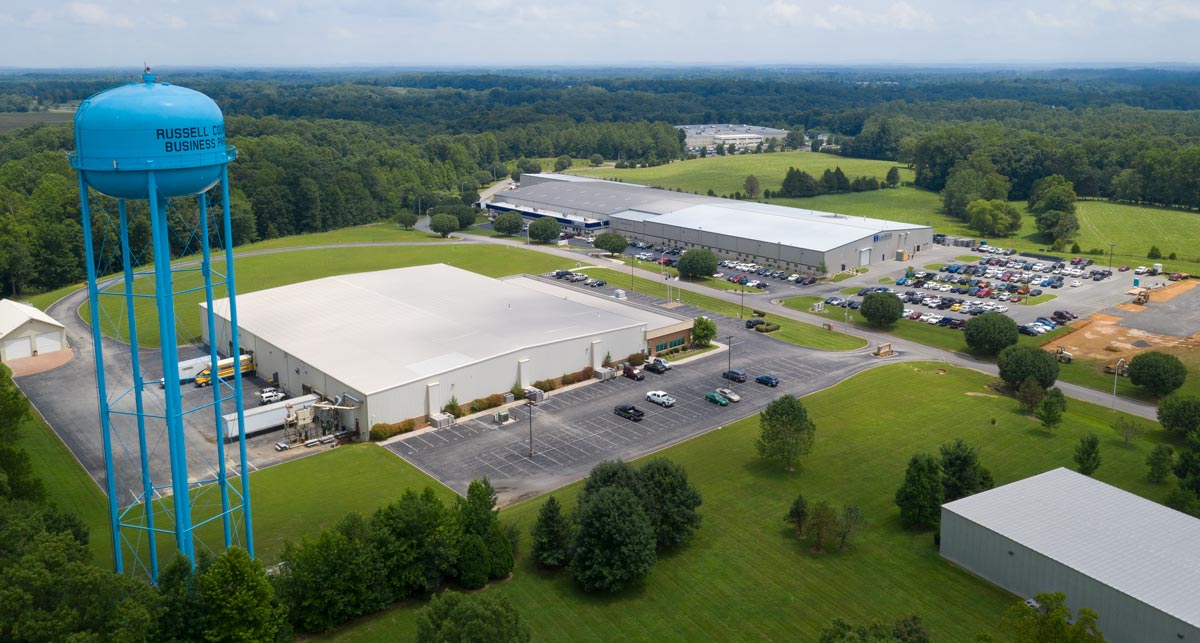 aerial view of Motherson Factory