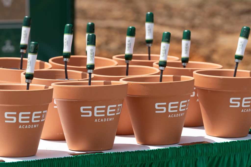 SEED Academy flower pots
