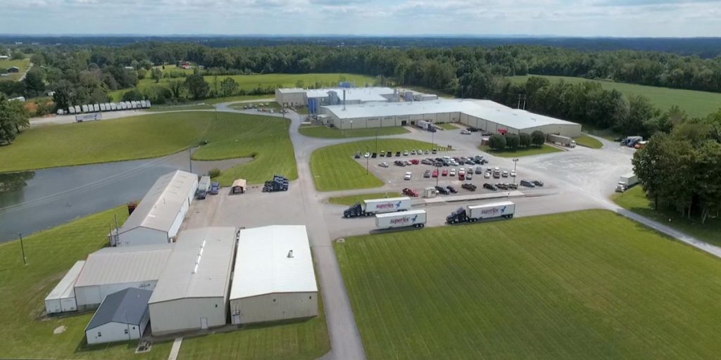 aerial view of Superior Battery factory