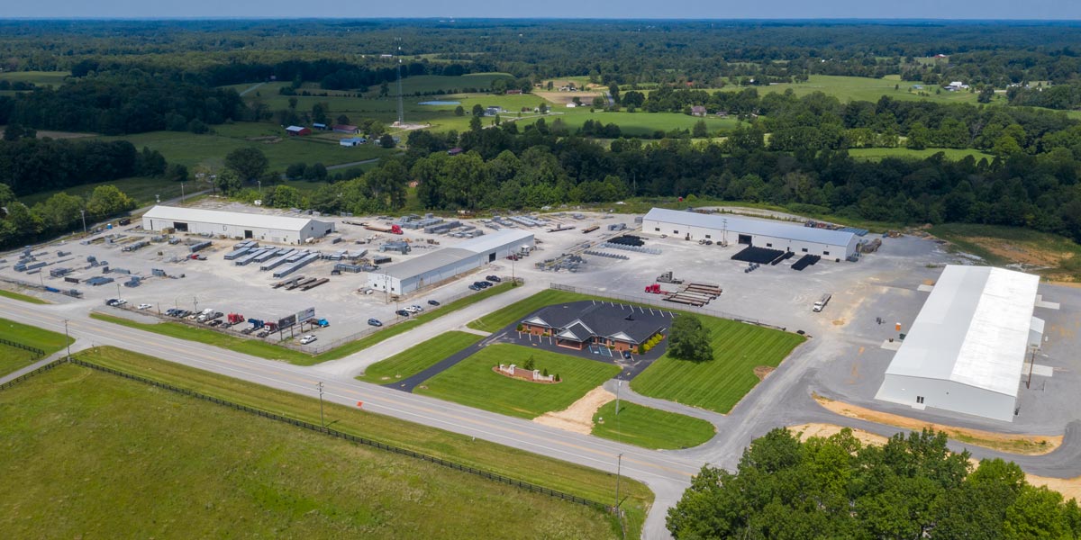 aerial view of Davis Gate factory