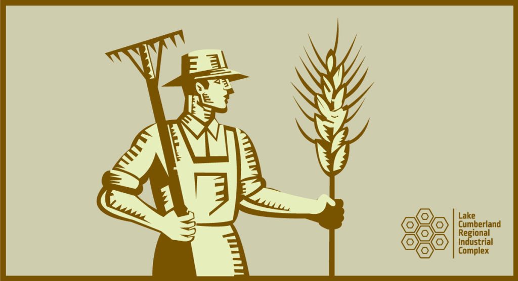 Graphic illustration of farmer