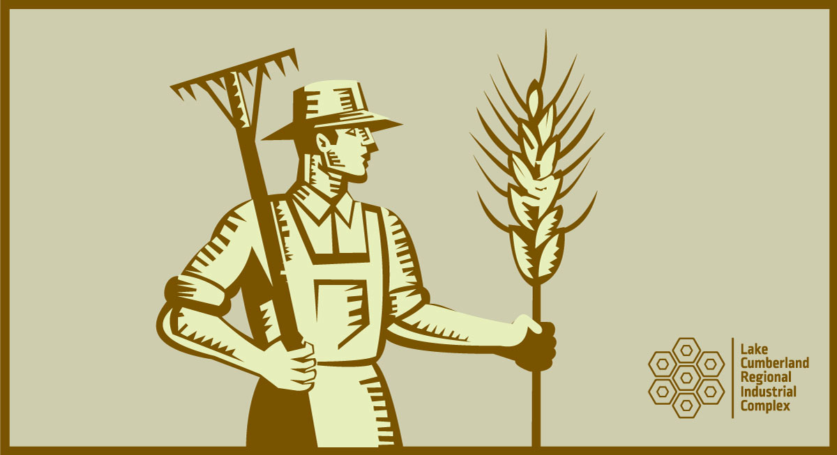 Graphic illustration of farmer