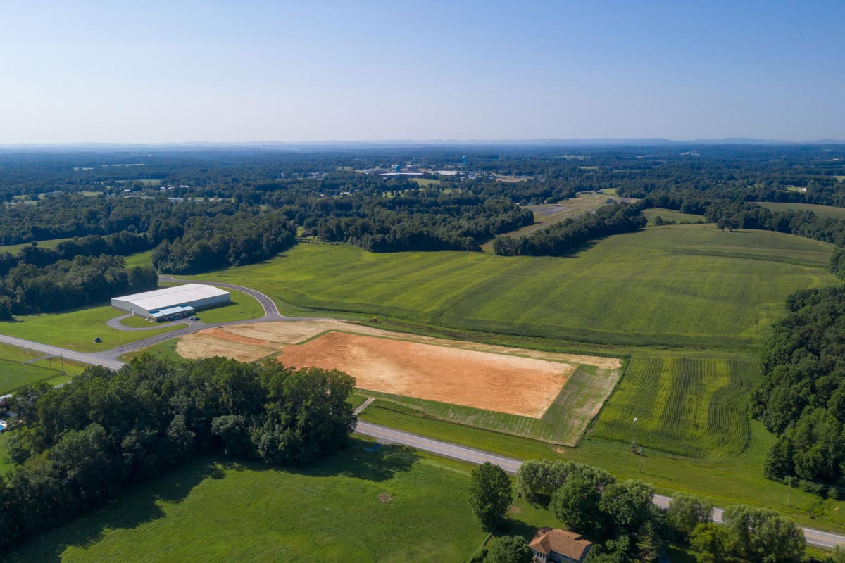 drone view of the industrial park